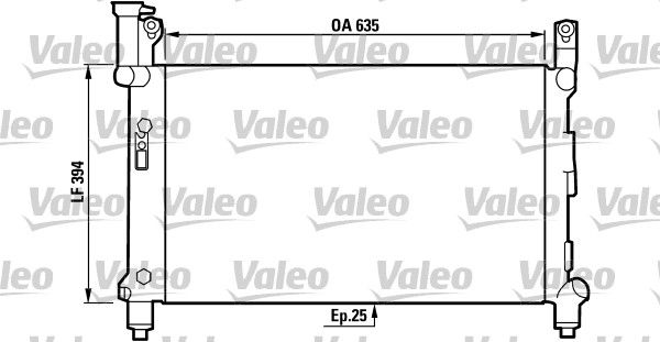 731721 VALEO Радиатор, охлаждение двигателя