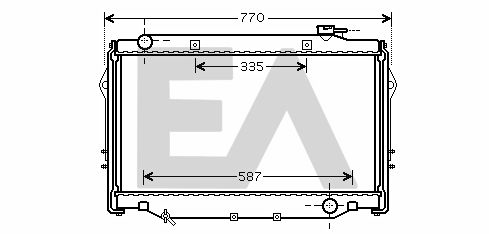 31R71201 EACLIMA Радиатор, охлаждение двигателя