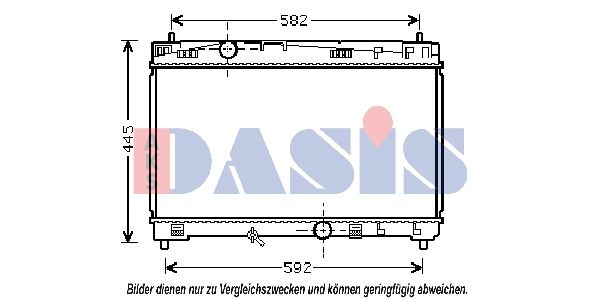 210220N AKS DASIS Радиатор, охлаждение двигателя