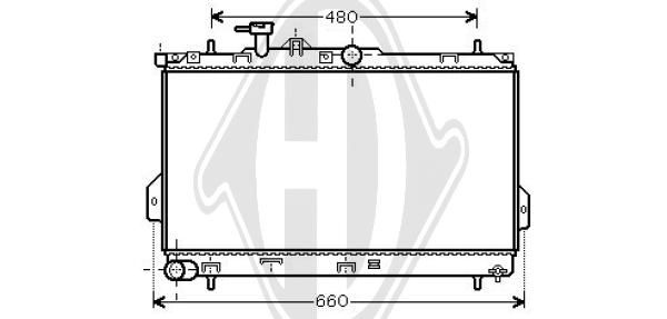 DCM3662 DIEDERICHS Радиатор, охлаждение двигателя