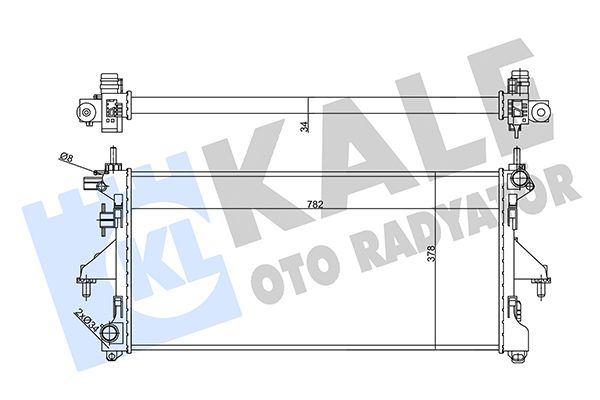 356455 KALE OTO RADYATÖR Радиатор, охлаждение двигателя