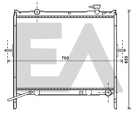 31R36053 EACLIMA Радиатор, охлаждение двигателя