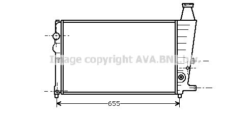 CN2011 AVA QUALITY COOLING Радиатор, охлаждение двигателя