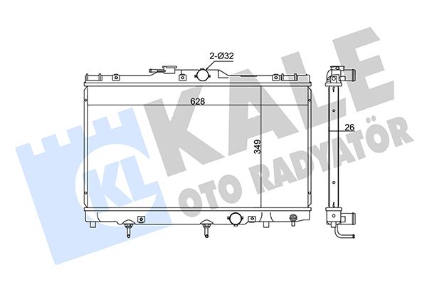 342170 KALE OTO RADYATÖR Радиатор, охлаждение двигателя