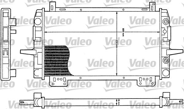 730111 VALEO Радиатор, охлаждение двигателя