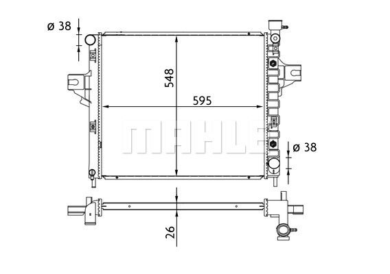 CR1562000S MAHLE Радиатор, охлаждение двигателя