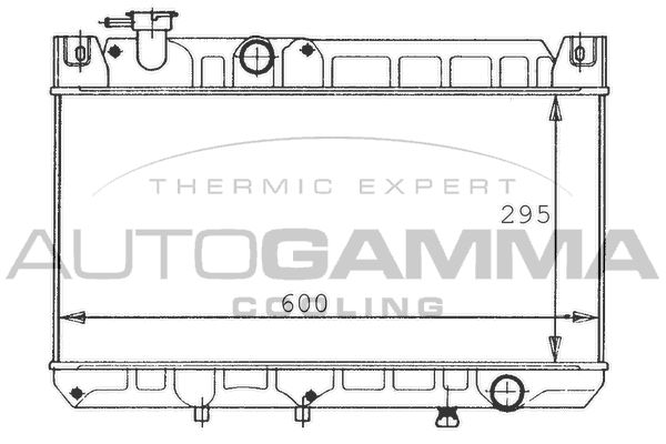 100479 AUTOGAMMA Радиатор, охлаждение двигателя