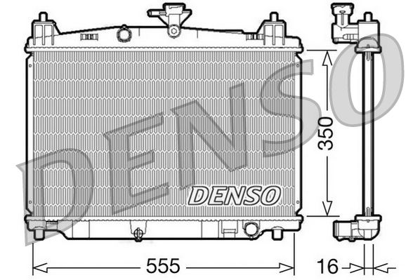 DRM44016 DENSO Радиатор, охлаждение двигателя