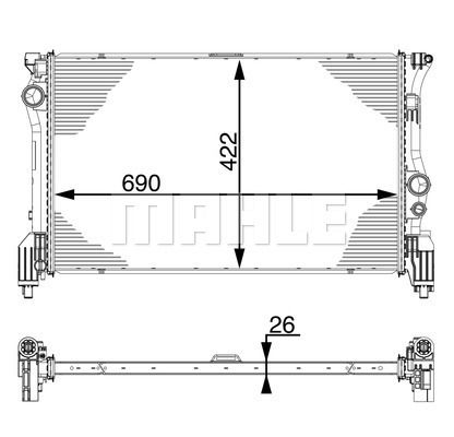 WG2184152 WILMINK GROUP Радиатор, охлаждение двигателя