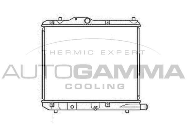 105761 AUTOGAMMA Радиатор, охлаждение двигателя