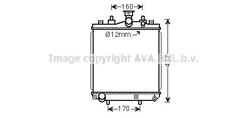 DU2077 AVA QUALITY COOLING Радиатор, охлаждение двигателя