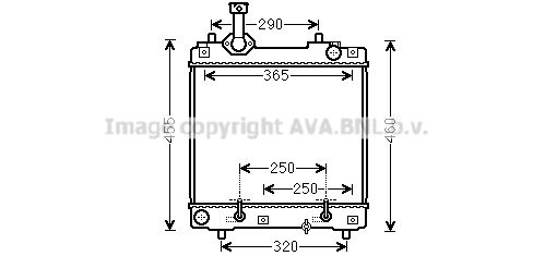 SZ2114 AVA QUALITY COOLING Радиатор, охлаждение двигателя