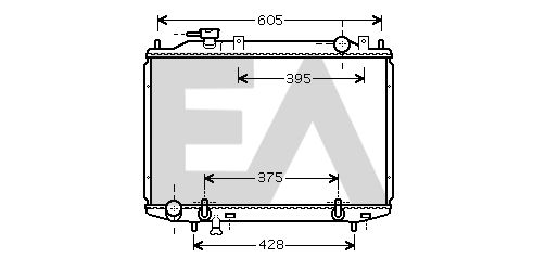 31R52086 EACLIMA Радиатор, охлаждение двигателя