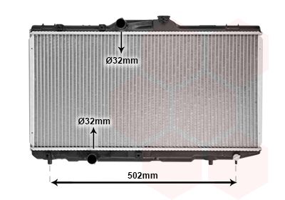 53002188 VAN WEZEL Радиатор, охлаждение двигателя