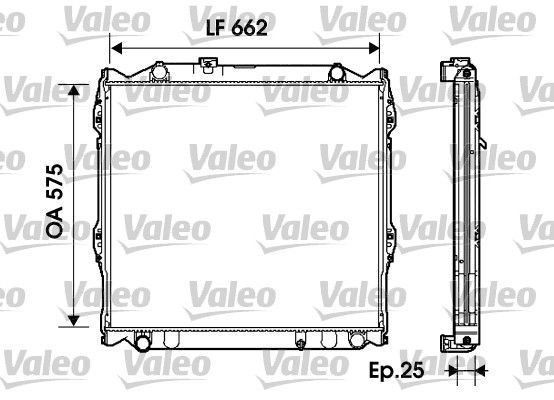 734204 VALEO Радиатор, охлаждение двигателя