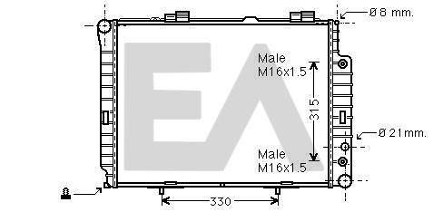 31R50131 EACLIMA Радиатор, охлаждение двигателя