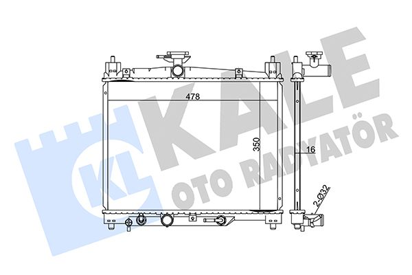 371700 KALE OTO RADYATÖR Радиатор, охлаждение двигателя