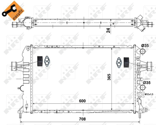 WG1723315 WILMINK GROUP Радиатор, охлаждение двигателя