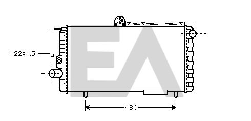 31R03003 EACLIMA Радиатор, охлаждение двигателя