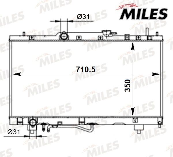 ACRB290 MILES Радиатор, охлаждение двигателя