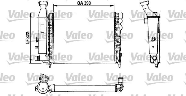 883866 VALEO Радиатор, охлаждение двигателя