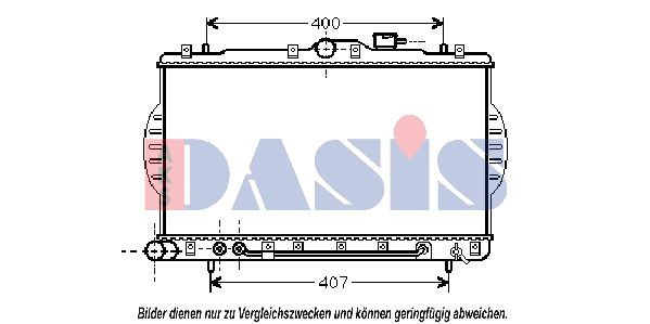 560004N AKS DASIS Радиатор, охлаждение двигателя