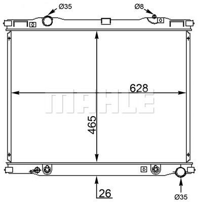 WG2182756 WILMINK GROUP Радиатор, охлаждение двигателя