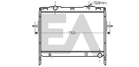 31R36083 EACLIMA Радиатор, охлаждение двигателя