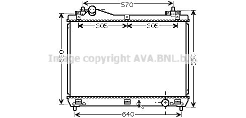 SZ2103 AVA QUALITY COOLING Радиатор, охлаждение двигателя