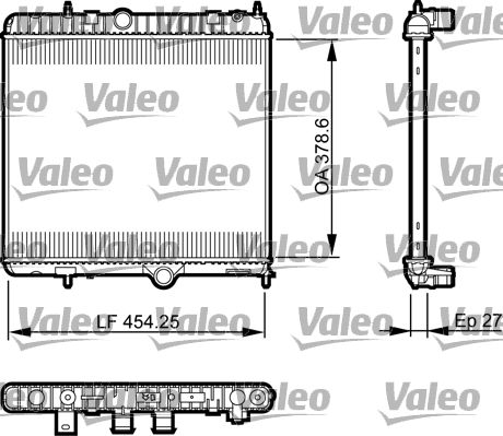 735560 VALEO Радиатор, охлаждение двигателя