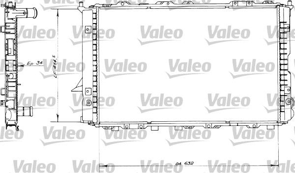 730363 VALEO Радиатор, охлаждение двигателя