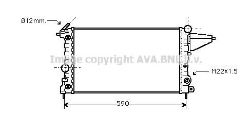 OL2117 AVA QUALITY COOLING Радиатор, охлаждение двигателя