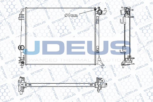 M0231350 JDEUS Радиатор, охлаждение двигателя