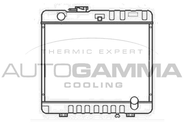 103464 AUTOGAMMA Радиатор, охлаждение двигателя