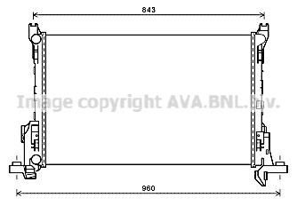 RT2623 AVA QUALITY COOLING Радиатор, охлаждение двигателя