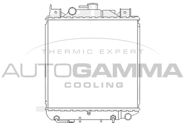 102340 AUTOGAMMA Радиатор, охлаждение двигателя