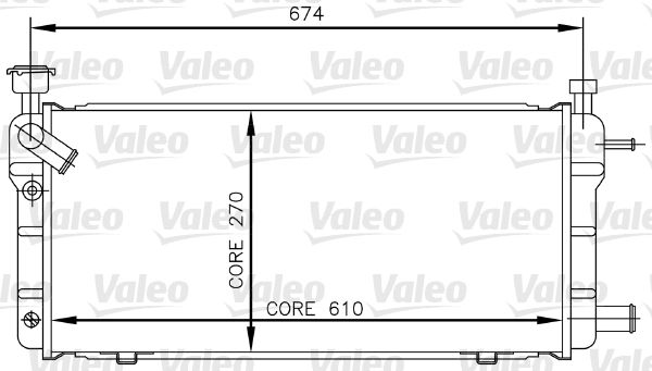 730018 VALEO Радиатор, охлаждение двигателя