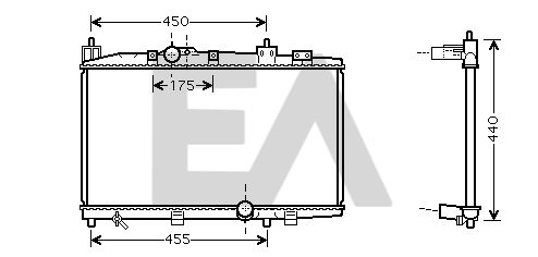 31R71163 EACLIMA Радиатор, охлаждение двигателя