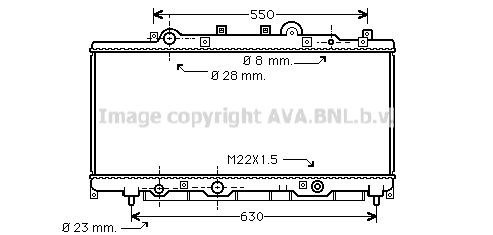 FT2149 AVA QUALITY COOLING Радиатор, охлаждение двигателя