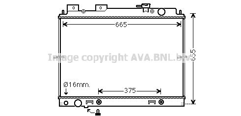 DN2430 PRASCO Радиатор, охлаждение двигателя