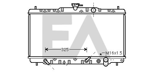 31R26014 EACLIMA Радиатор, охлаждение двигателя