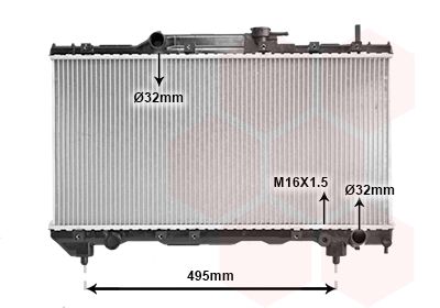 53002163 VAN WEZEL Радиатор, охлаждение двигателя