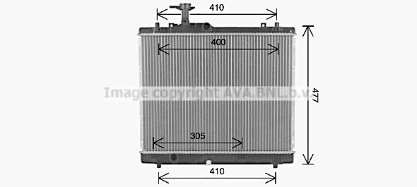 SZ2160 AVA QUALITY COOLING Радиатор, охлаждение двигателя