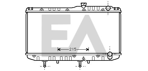 31R71085 EACLIMA Радиатор, охлаждение двигателя