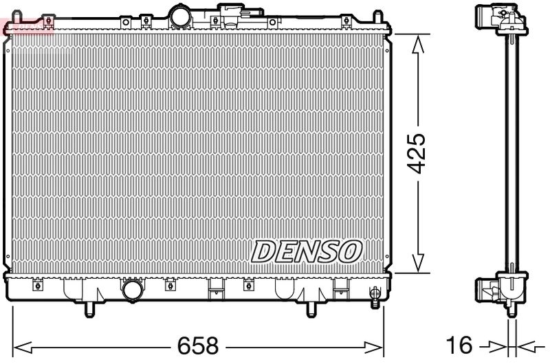 DRM45051 DENSO Радиатор, охлаждение двигателя