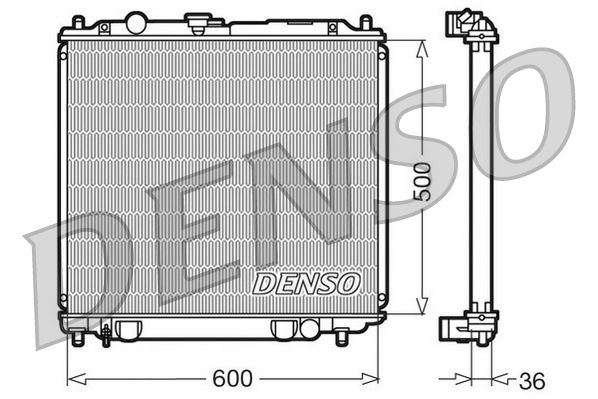 DRM45014 DENSO Радиатор, охлаждение двигателя