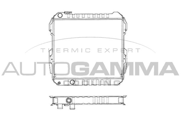 102967 AUTOGAMMA Радиатор, охлаждение двигателя