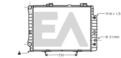 31R50132 EACLIMA Радиатор, охлаждение двигателя