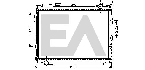 31R52083 EACLIMA Радиатор, охлаждение двигателя