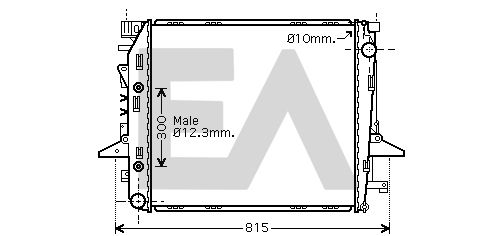 31R05051 EACLIMA Радиатор, охлаждение двигателя